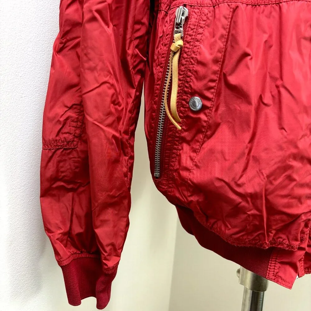 Baldessarini Size 54IT 44US Men's Red Windbreaker Full Zip Jacket Made in Poland